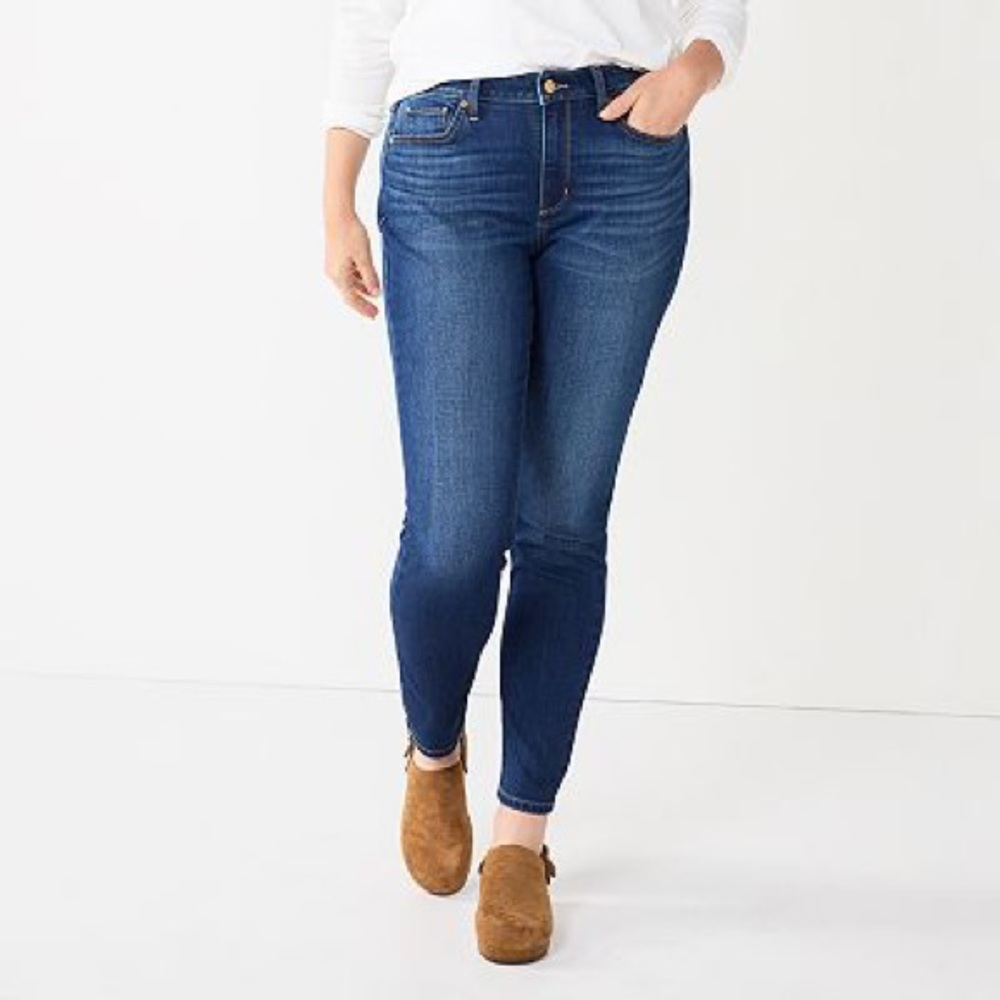 NWT Women's Sonoma Goods For Life® Curvy High-Waisted Skinny Jeans